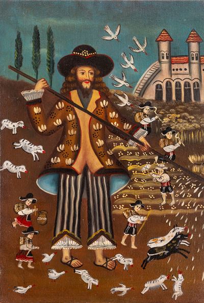 San Isidro, olio su tela