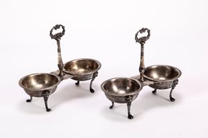 Pair of salt shakers