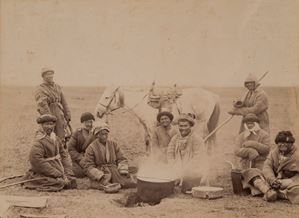 Kalmouks dans las stepped