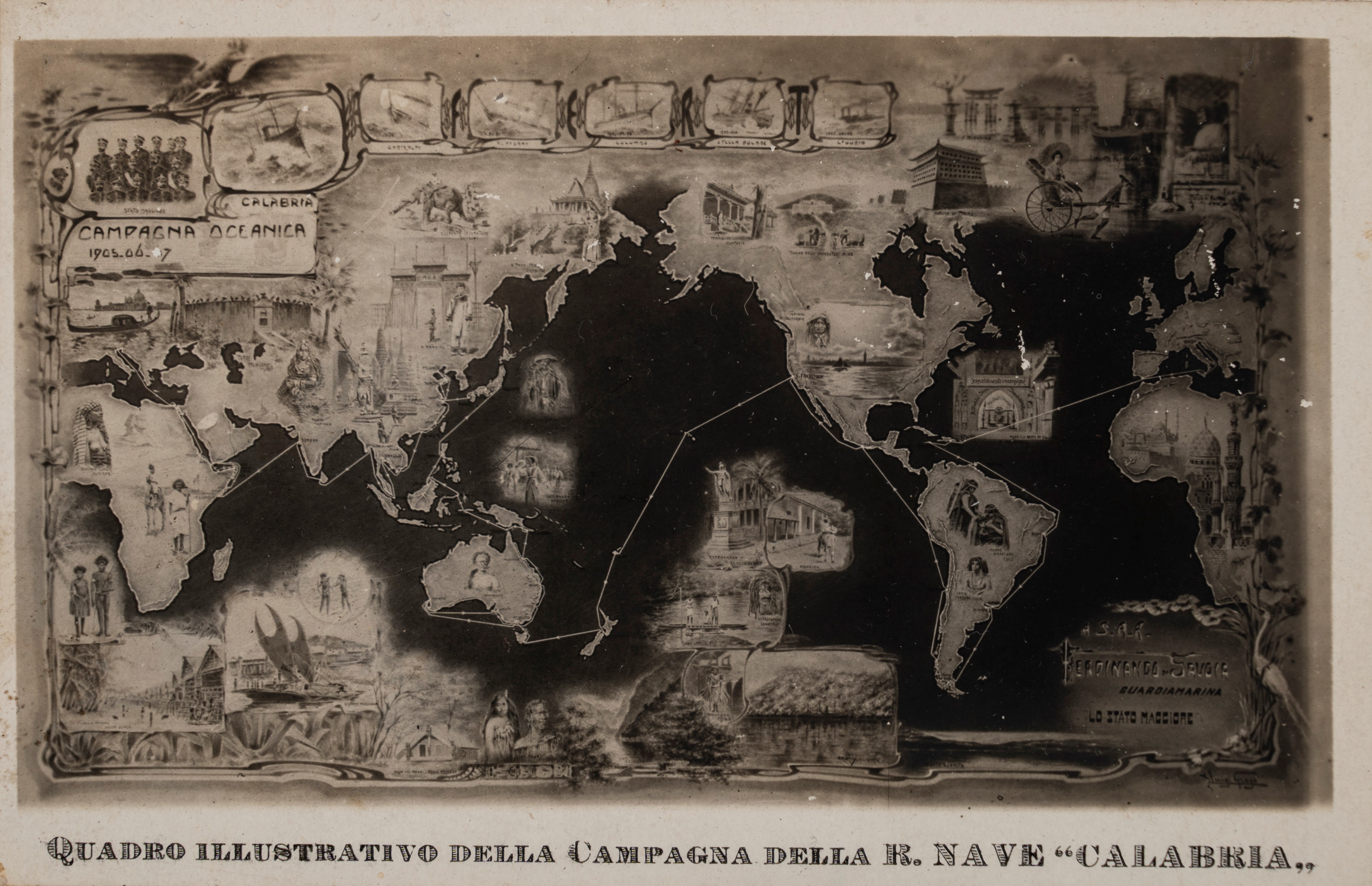 Il viaggio di circumnavigazione della Regia Nave Calabria: Europa, America, Oceania, Asia