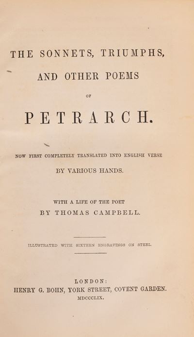 The sonnets, Triumphs, and other poems