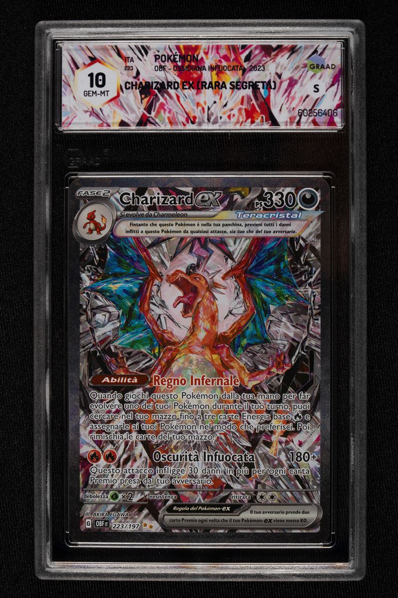 Charizard Ex OBF 223 - Italian Graad 10