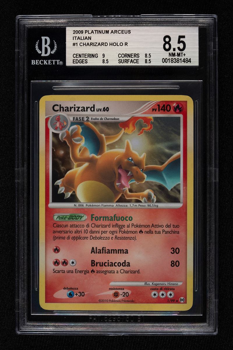 Pokemon - Charizard LV.60 Holo ITALIAN - BGS 8.5