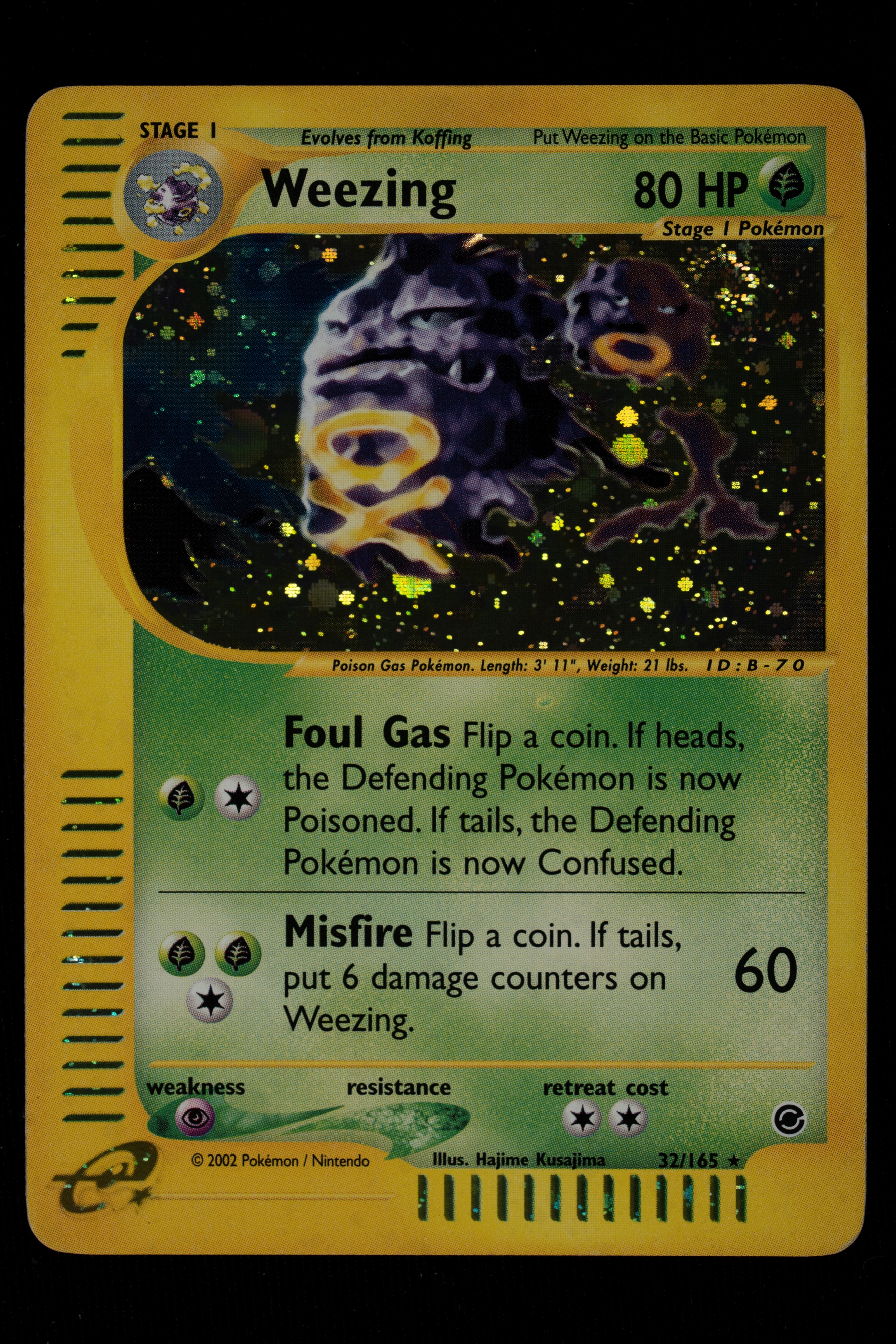 Weezing e Pidgeot Expedition HOLO English - RAW