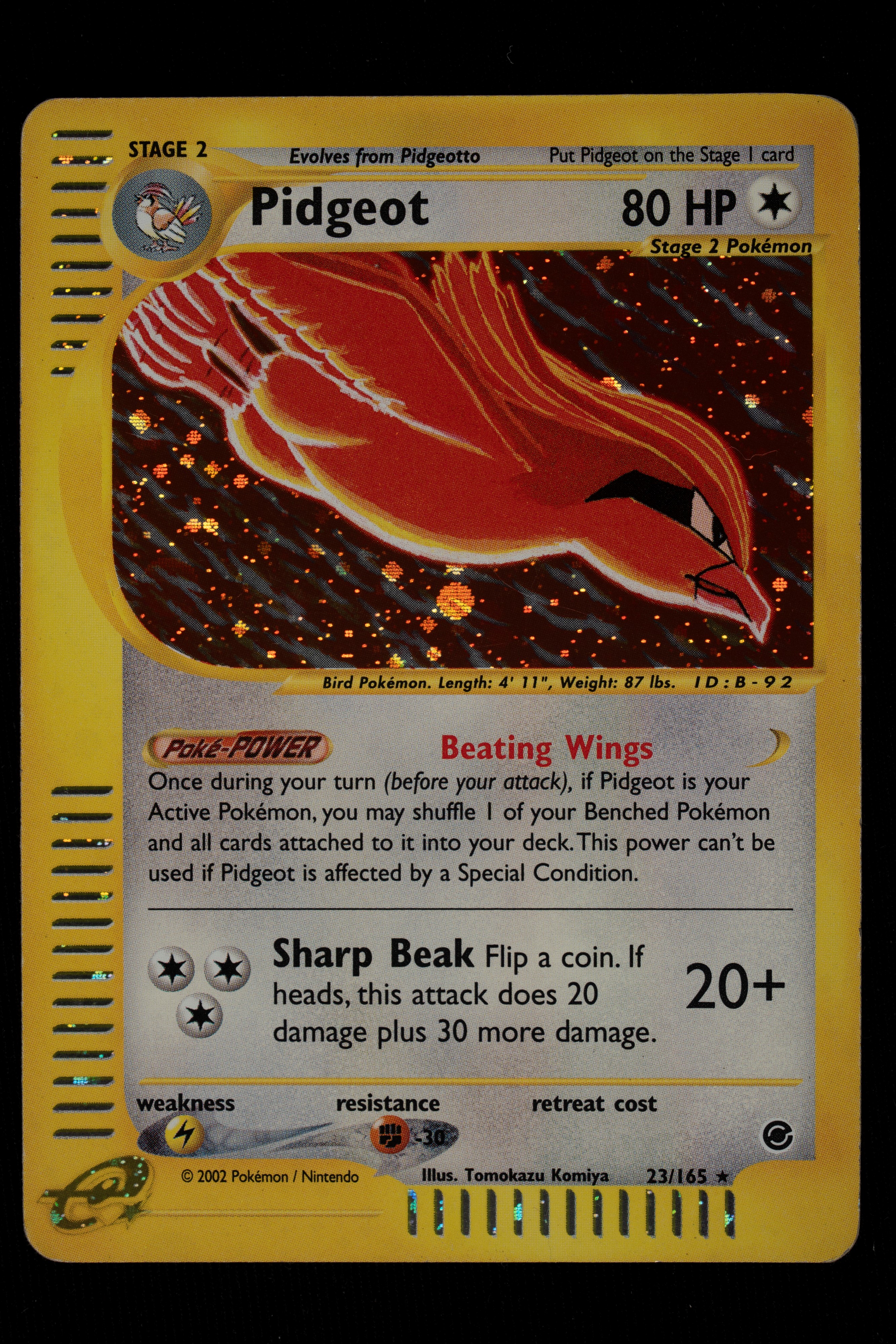 Weezing e Pidgeot Expedition HOLO English - RAW