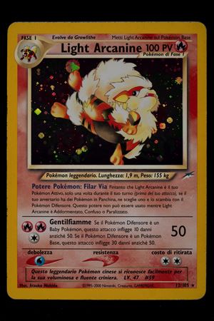 Light Arcanine Neo Destiny Holo Italian - RAW