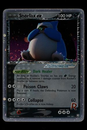 Rocket&rsquo;s Snorlax Ex, Ex Team Rocket Returns English - RAW (Good)