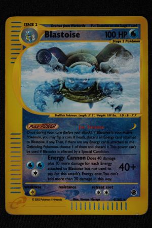 Blastoise Reverse Holo Expedition English - RAW (Good-)