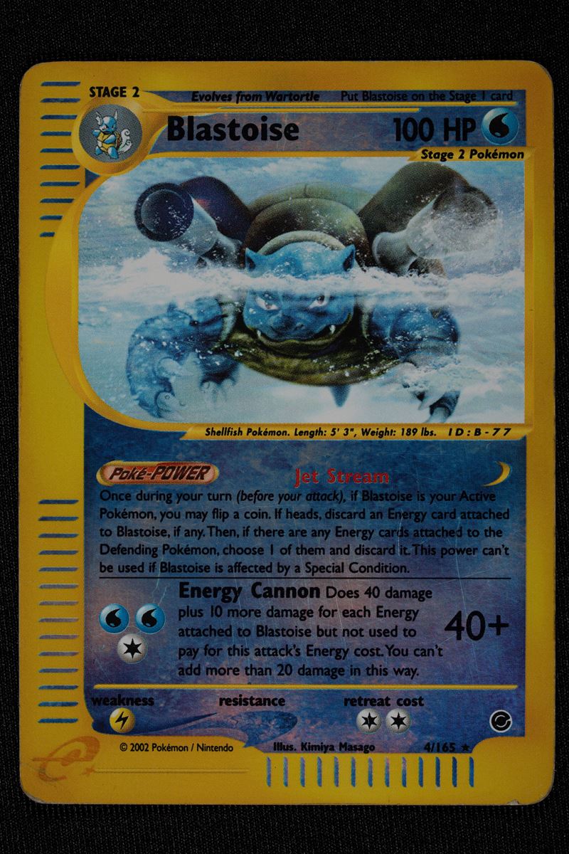 Blastoise Reverse Holo Expedition English - RAW (Good-)