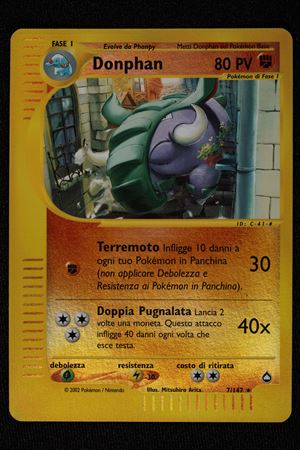 Donphan Reverse Holo Aquapolis Italian - RAW