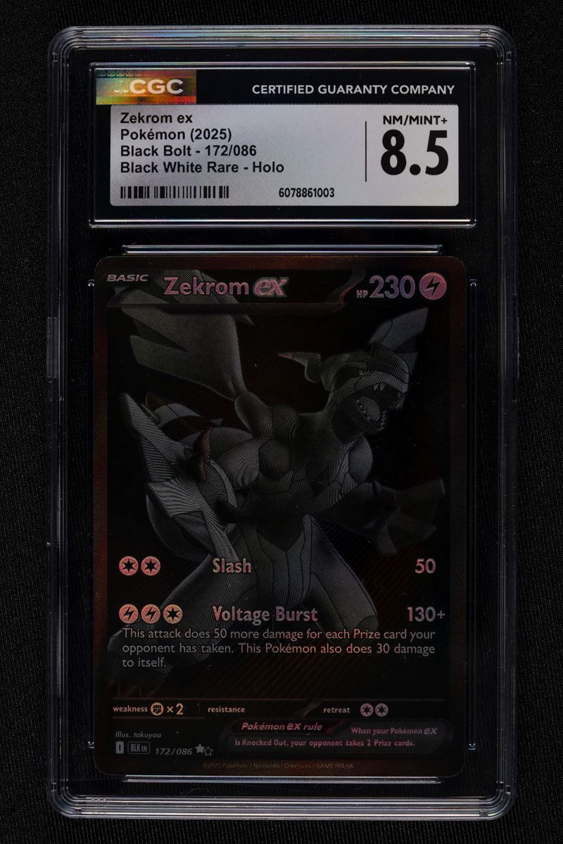 Zekrom EX BLK 172 English - CGC 8.5