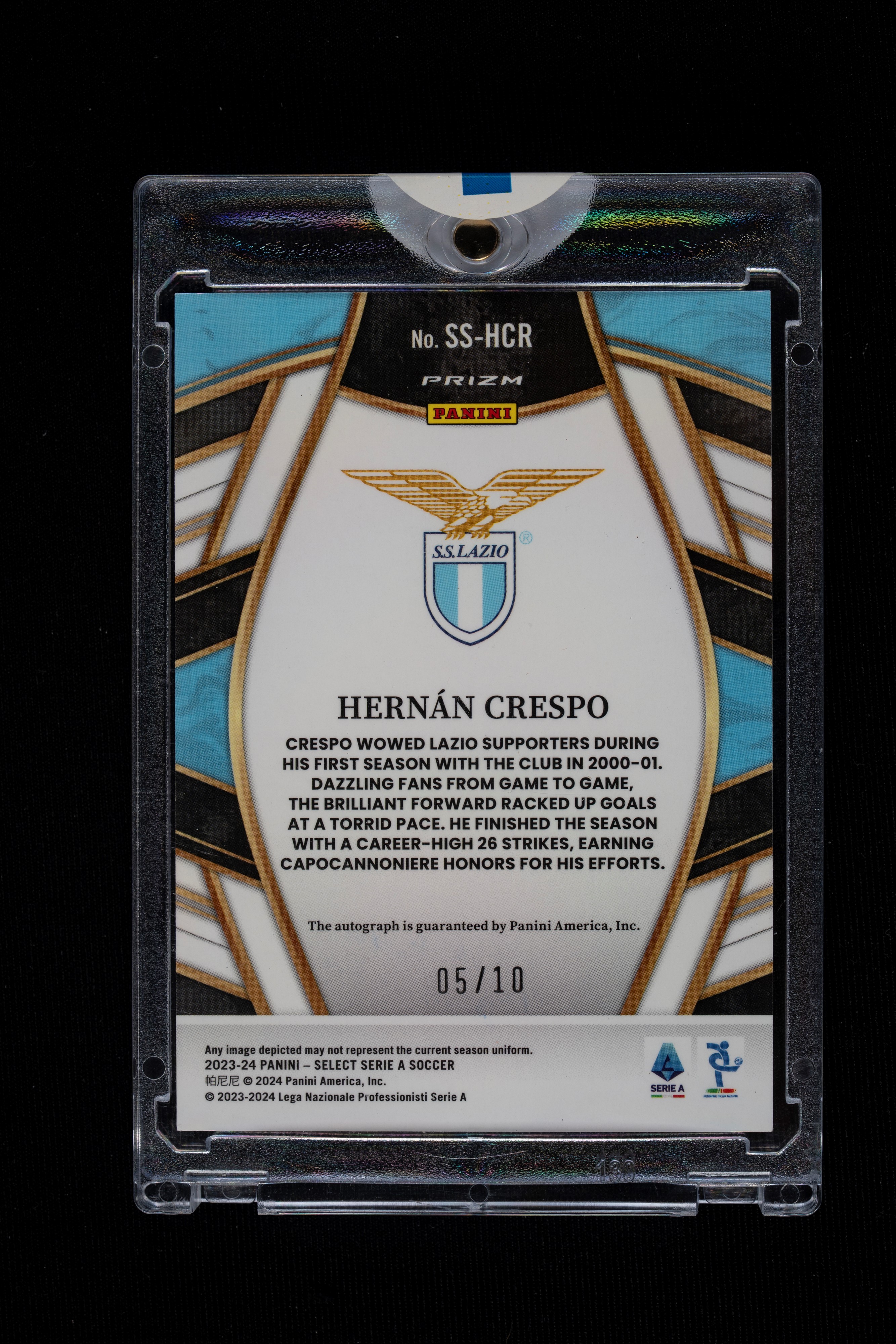 Card autografata - Lazio - Panini Select Serie A 2023/24 - Numerata su 10