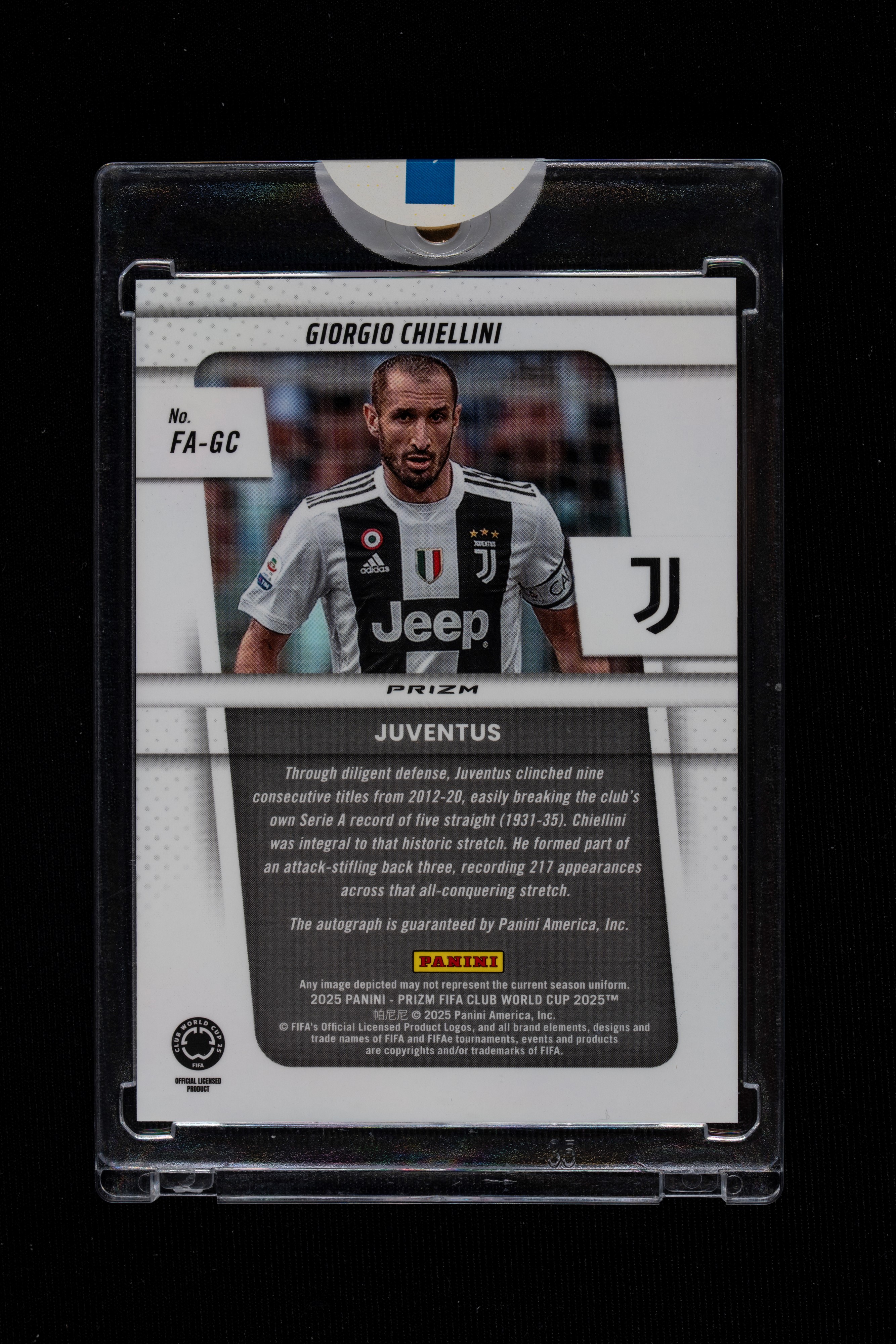 Card autografata - Juventus - Panini Prizm Fifa WC 2024/25