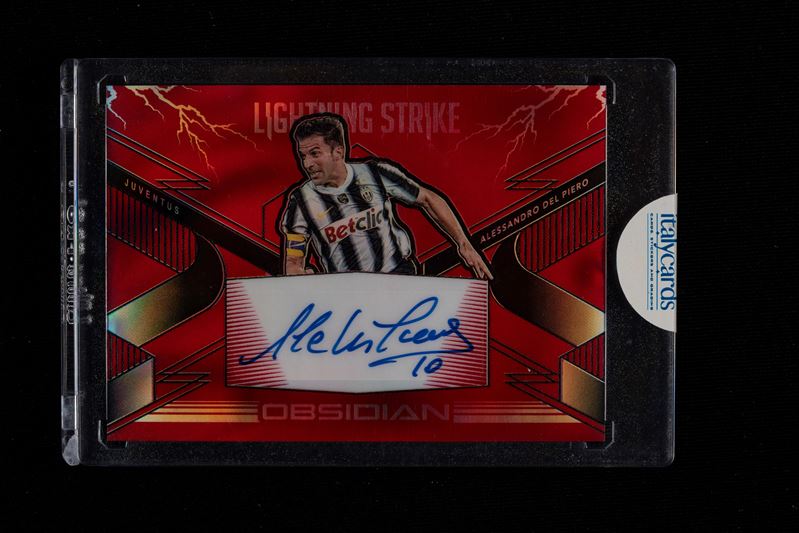Card autografata - Juventus - Panini Obsidian Soccer 2020/21 - Numerata su 44