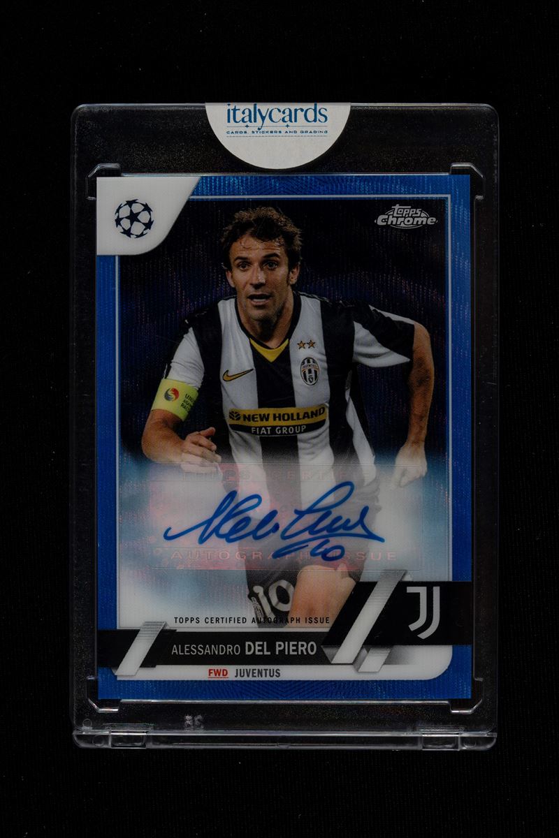 Card autografata - Juventus - Topps Chrome Uefa Club Competitions 2022/23 - Numerata su 75