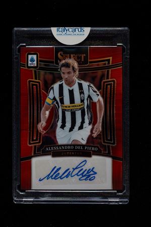 Card autografata - Juventus - Panini Select Serie A 2023/24 - Variant Red
