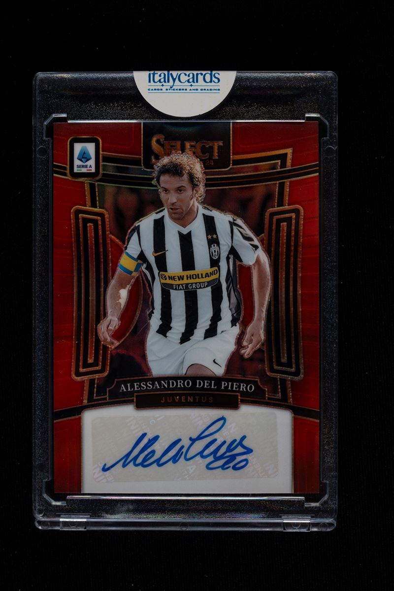 Card autografata - Juventus - Panini Select Serie A 2023/24 - Variant Red