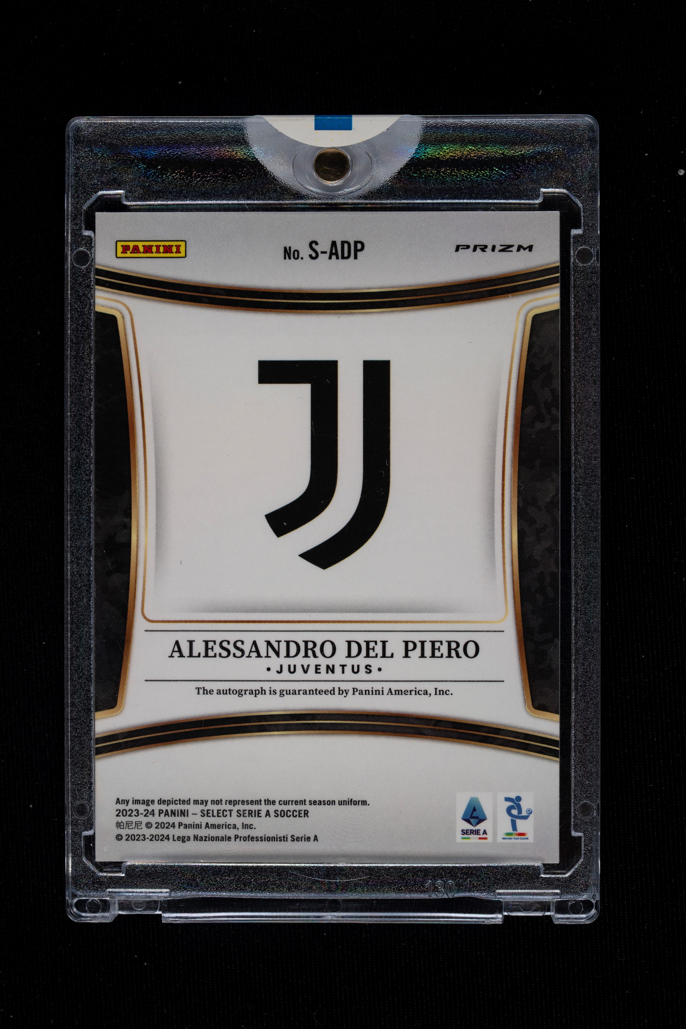 Card autografata - Juventus - Panini Select Serie A 2023/24 - Variant Red