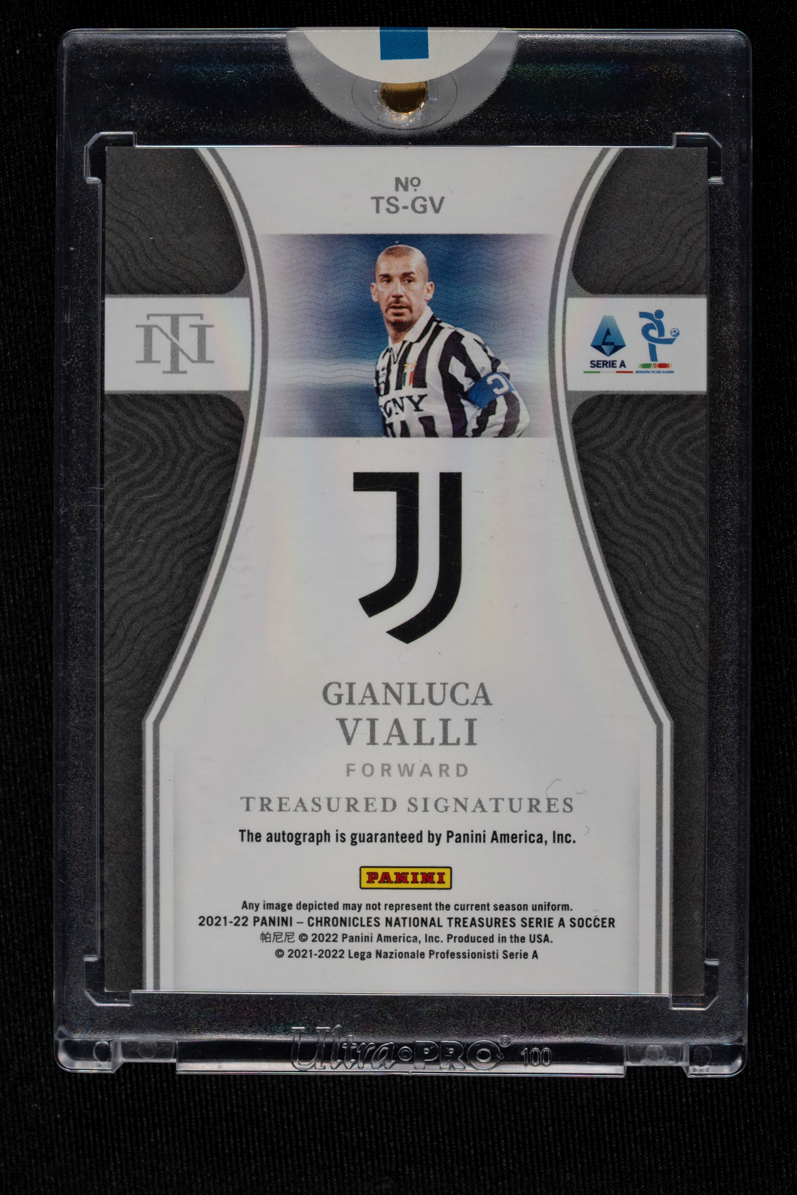 Gianluca Vialli - Signed Card - Juventus - Panini Chronicles