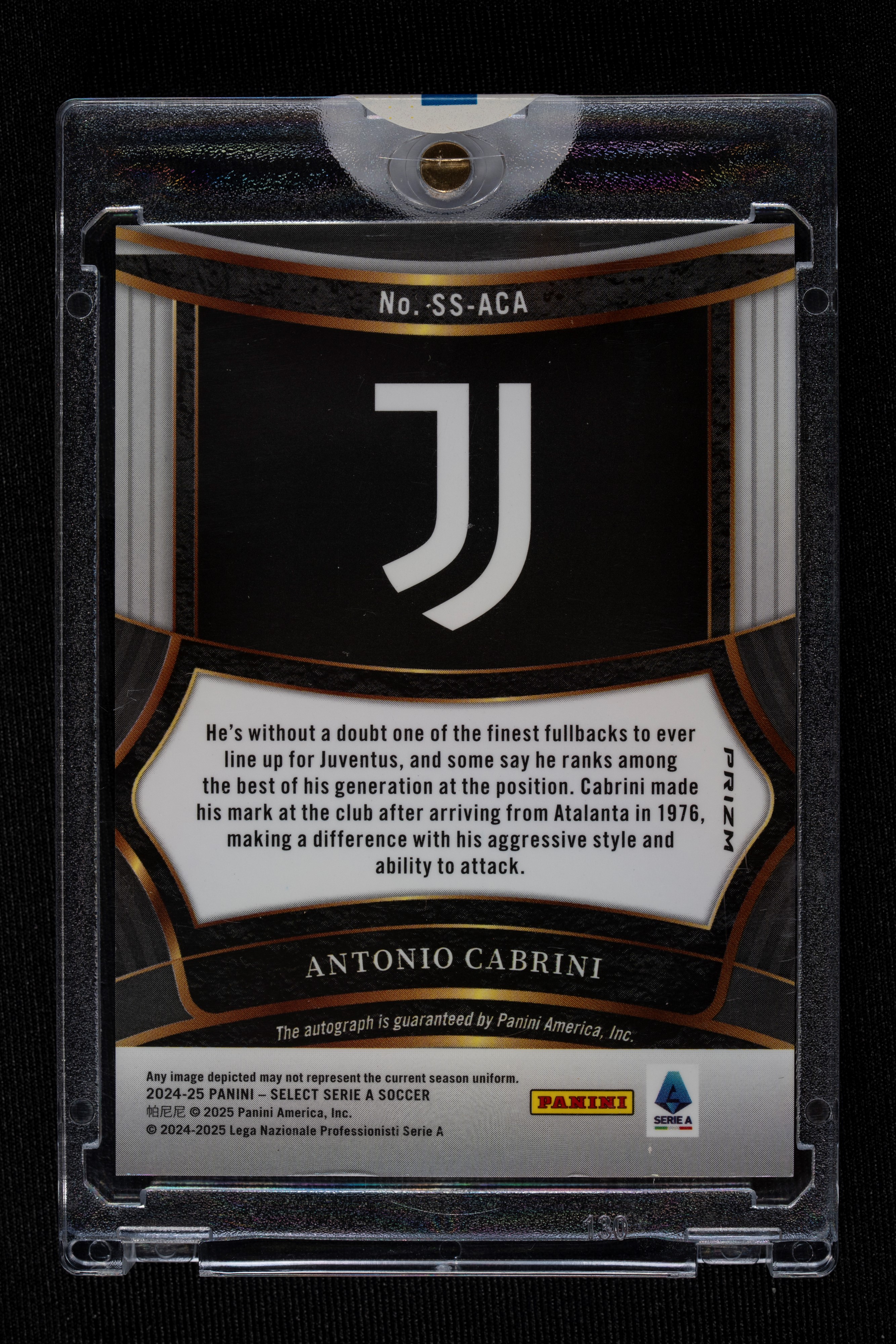 Card autografata - Juventus - Panini Select Serie A 2024/25
