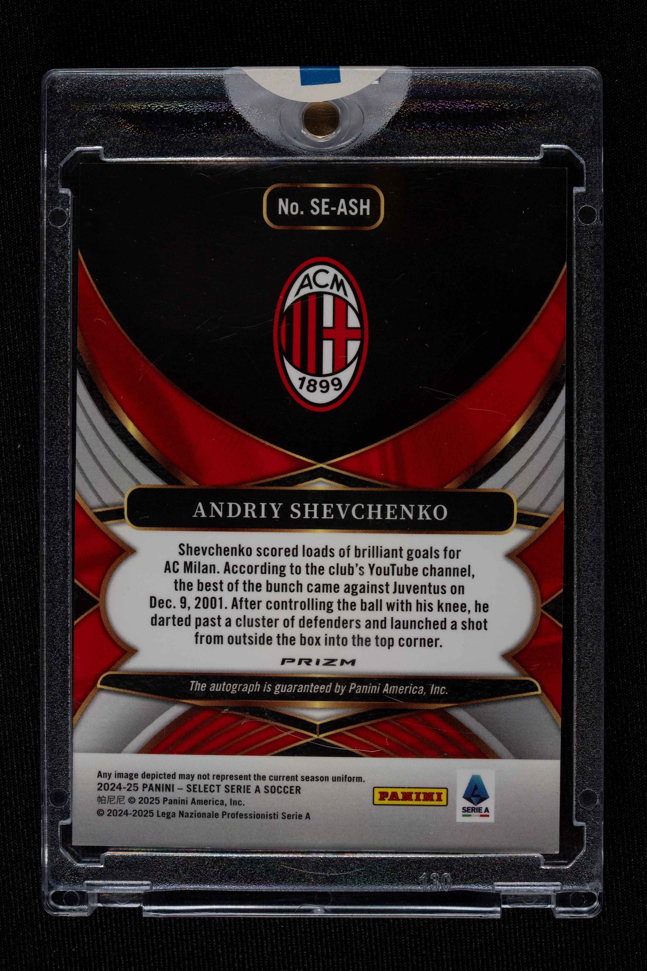 Card autografata - Milan - Panini Select Serie A 2024/25