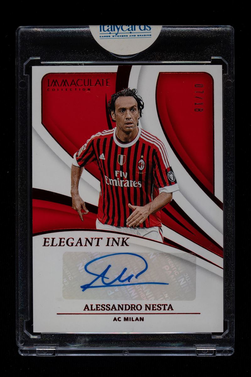 Card autografata - Milan - Panini Immaculate collection soccer Elegant Ink 2024/25 - Numerata su ...