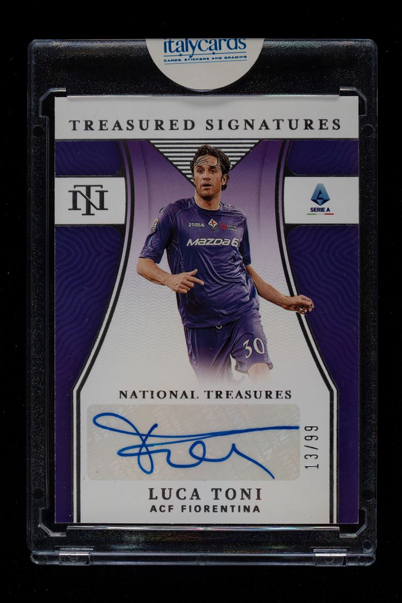 Card autografata - Fiorentina - Panini Chronicles National Treasures 2021/22 - Numerata su 99