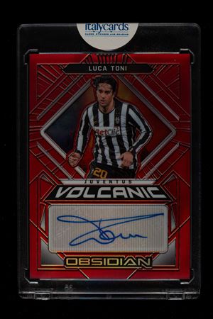 Card autografata - Juventus - Panini Obsidian Soccer 2021/22 - Numerata su 8
