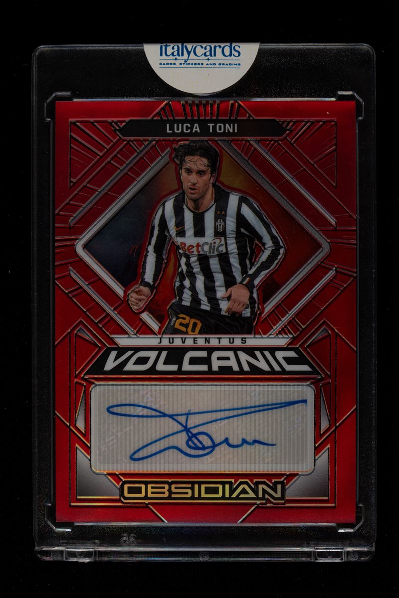 Card autografata - Juventus - Panini Obsidian Soccer 2021/22 - Numerata su 8