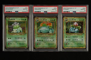 Bulbasaur, Ivysaur e Venosaur - PSA10 - Seriale sequenziale della collezione celebrativa Pokemon classic - JPN - 2023