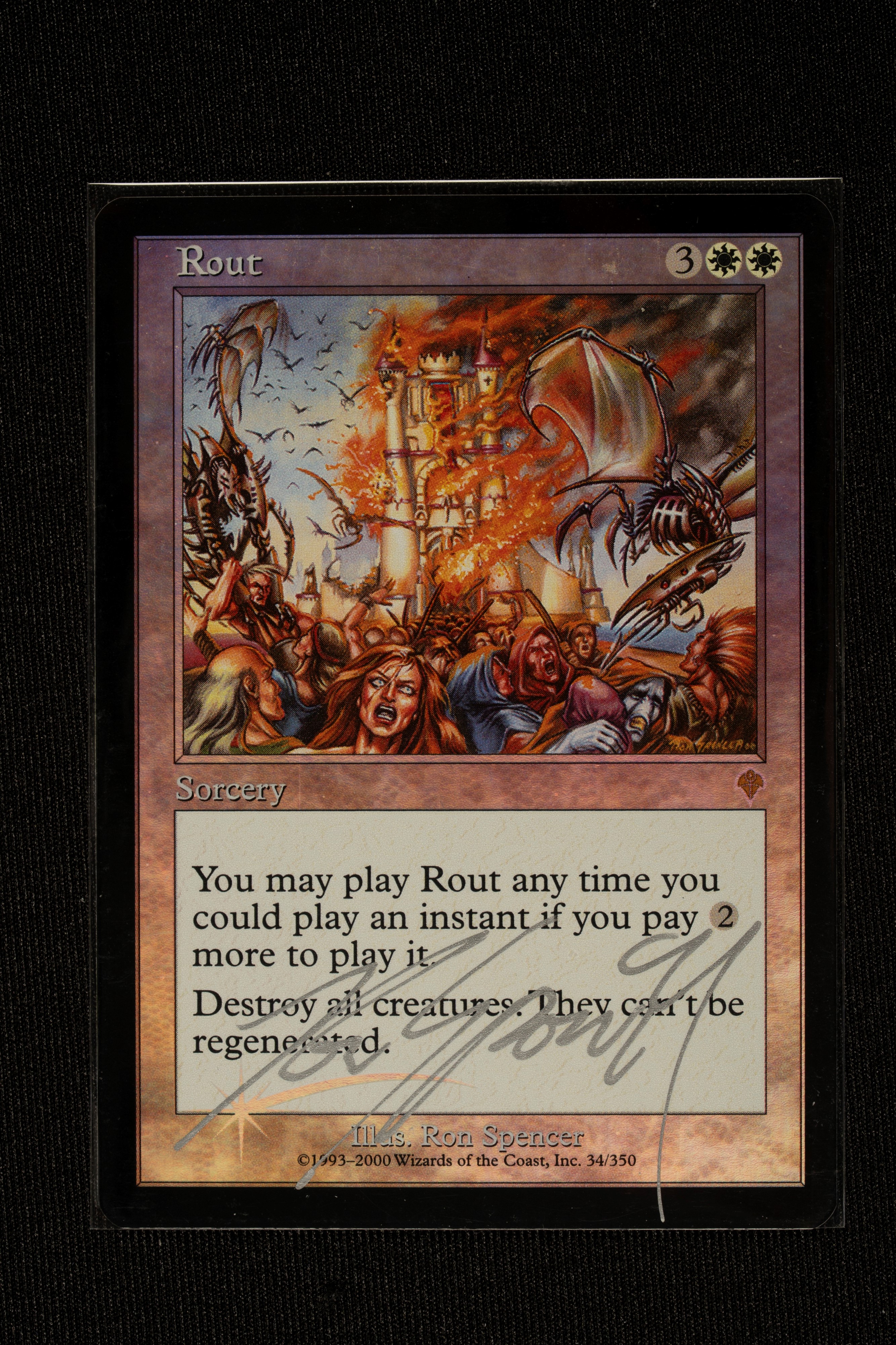 Magic: The Gathering - Invasion - Rout - Ron Spencer ENG - Signed