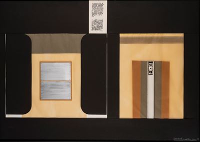 Assenza della memoria (tecnica mista e collage)