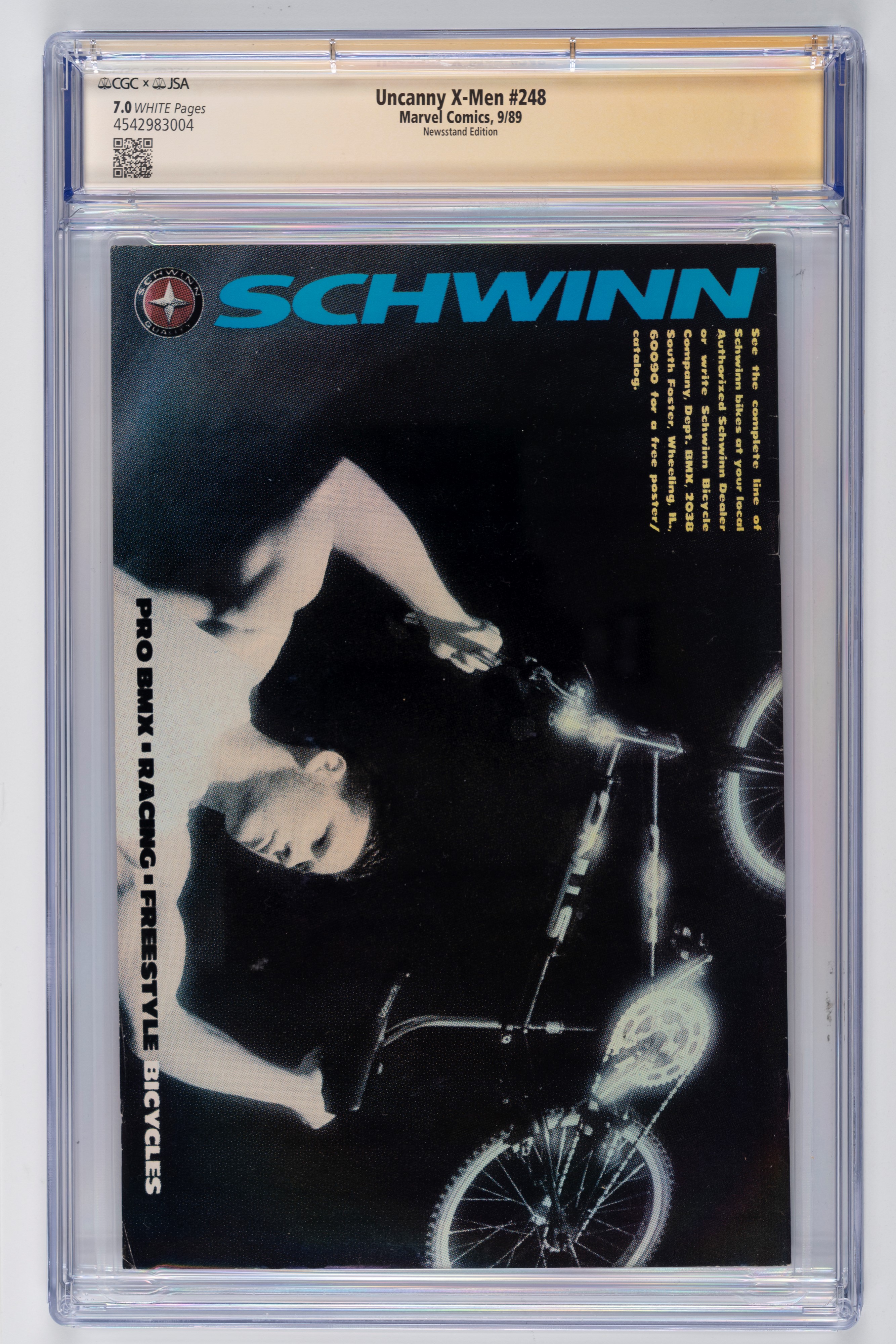Fumetto gradato - Autografato - Uncanny X-Men #248 (1989) - CGC 7.0