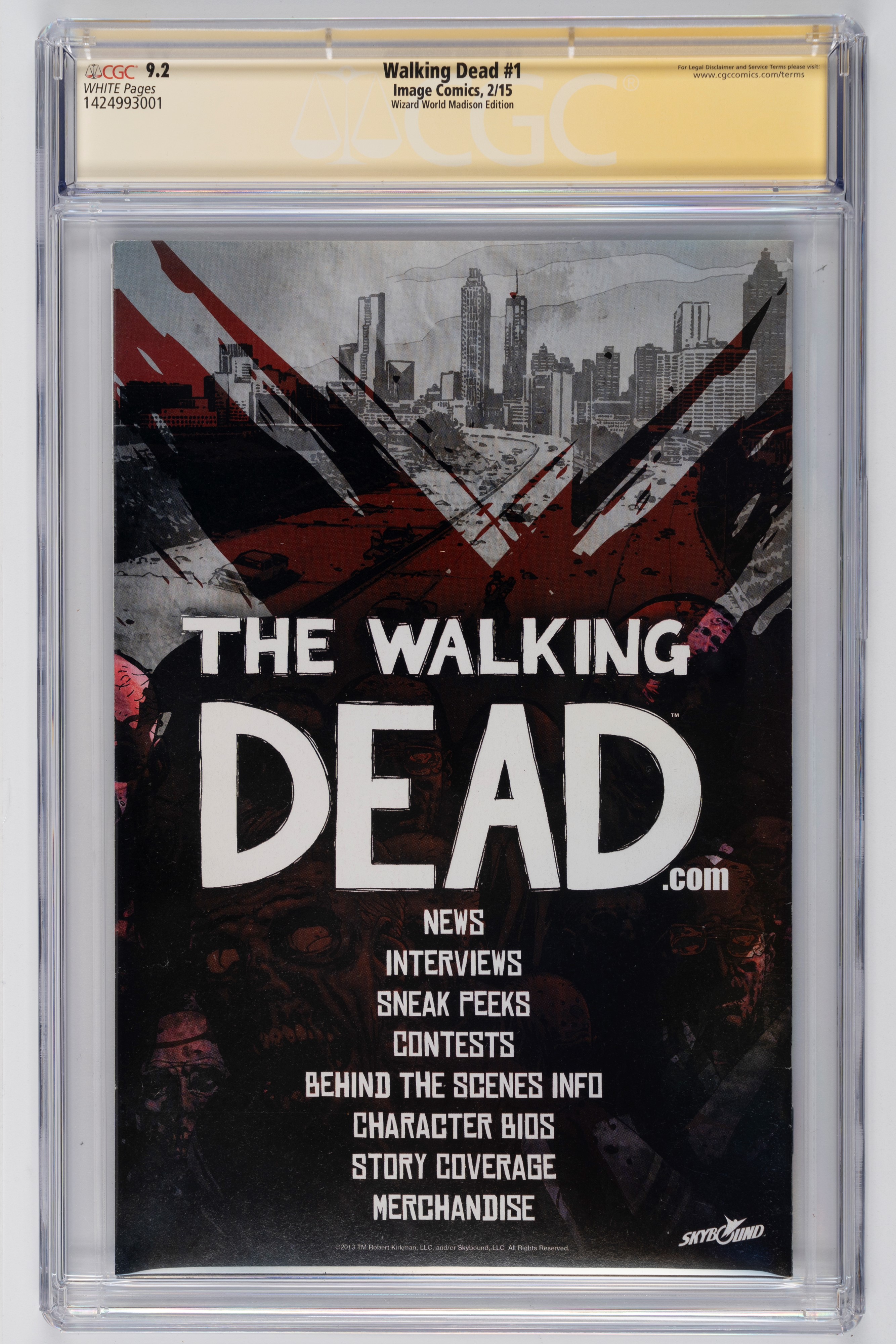 Fumetto gradato - Autografato - Walking Dead #1 - CGC 9.2