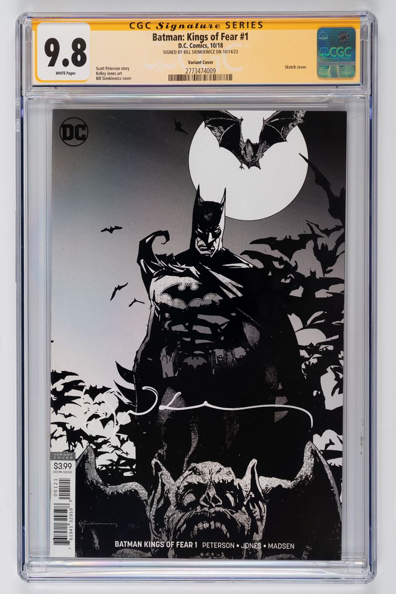 Fumetto gradato - Autografato - Batman Kings of Fear #1 DC Variant - CGC 9.8