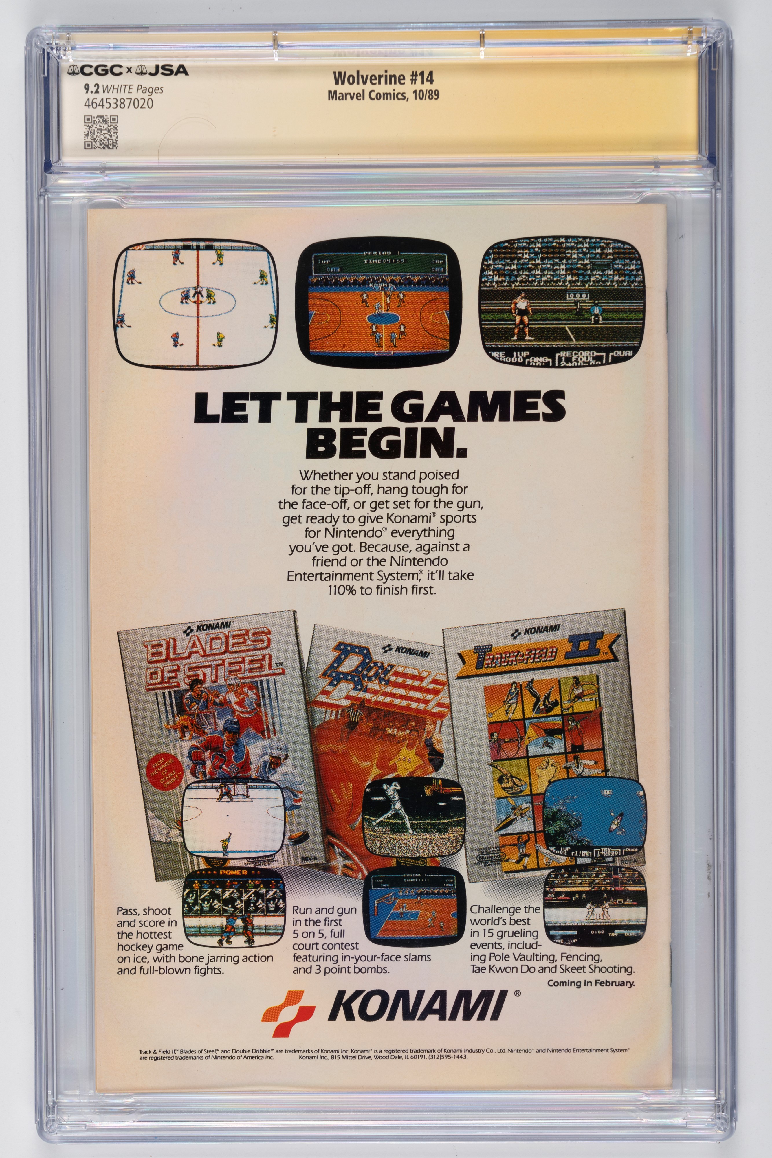 Fumetto gradato - Autografato - Wolverine #14 - CGC 9.2