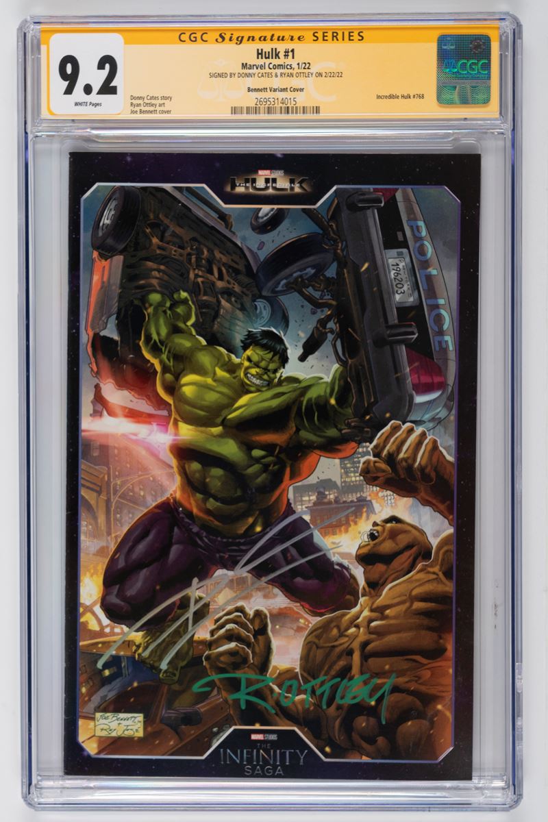 Fumetto gradato - Autografato - Hulk #1 - Marvel - CGC 9.4