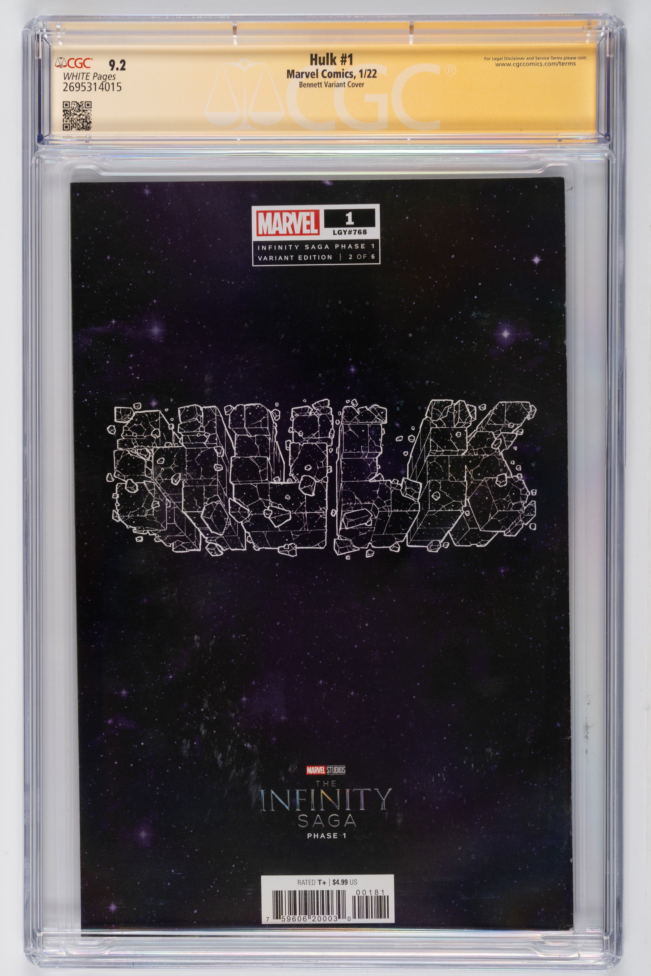 Fumetto gradato - Autografato - Hulk #1 - Marvel - CGC 9.4