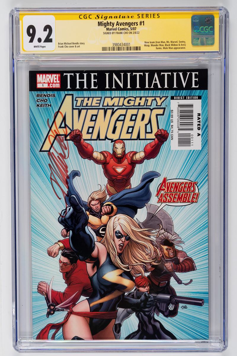 Fumetto gradato - Autografato - The Mighty Avengers # 1 - CGC 9.2