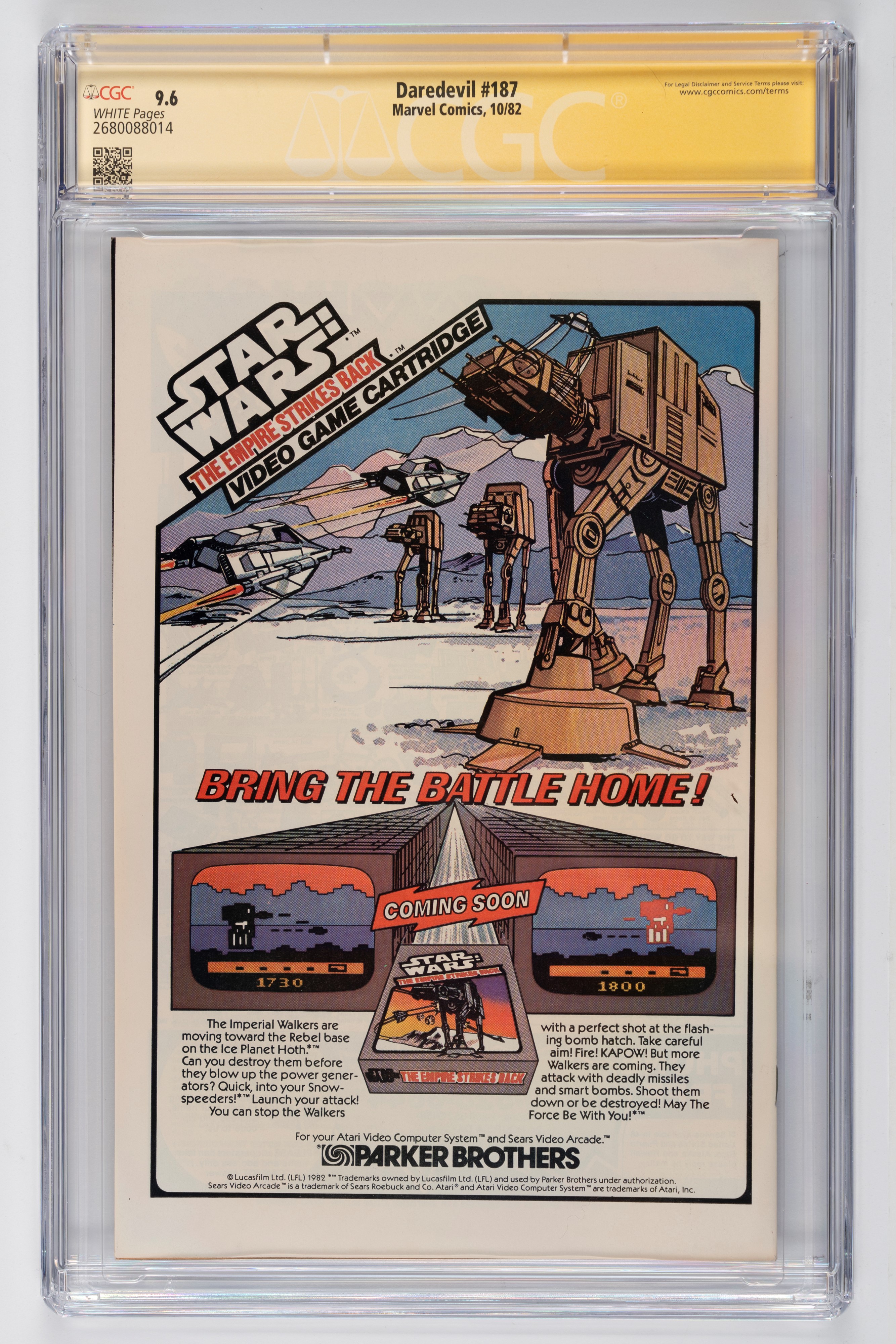 Fumetto gradato - Autografato - Daredevil #187 - CGC 9.6