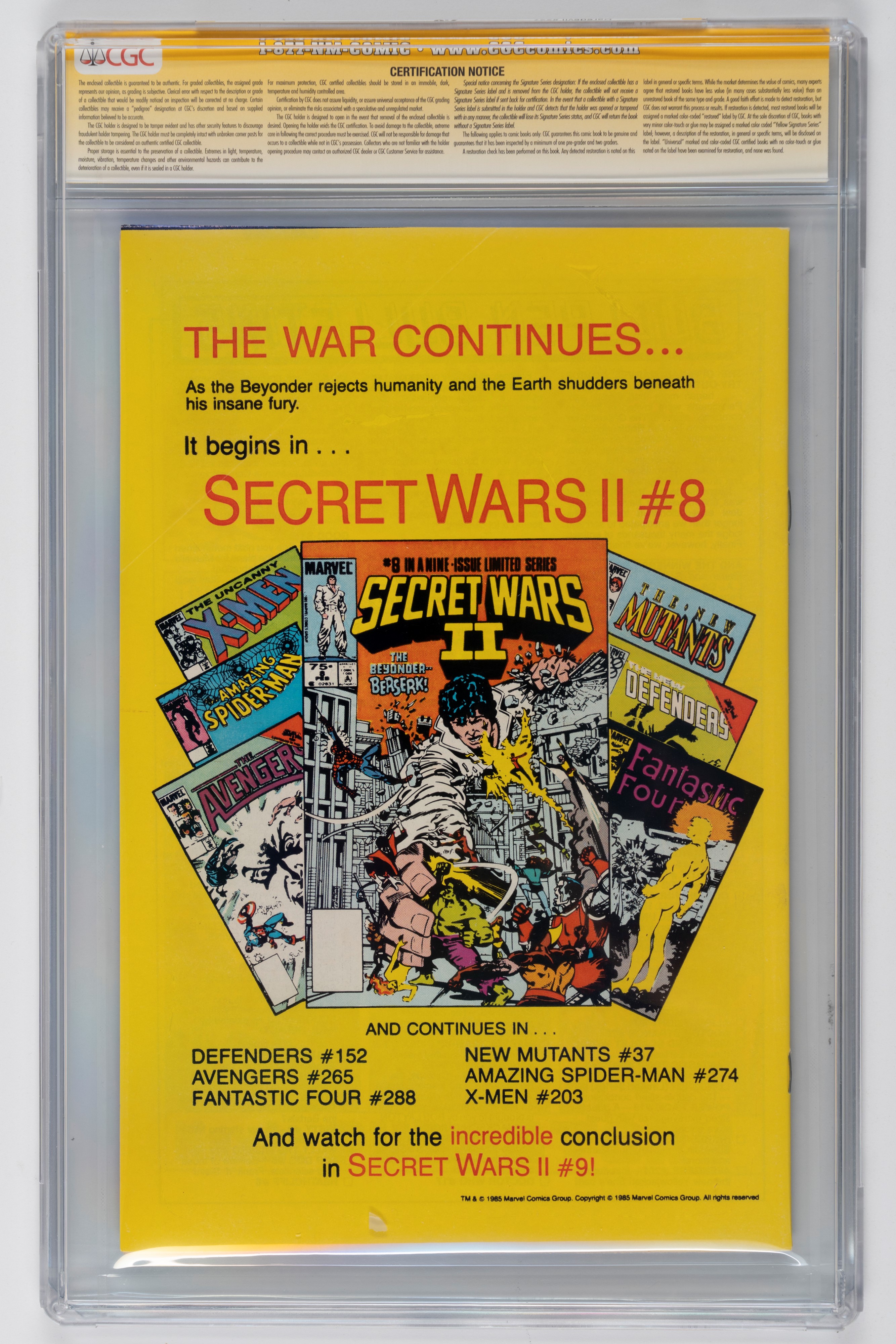 Fumetto gradato - Autografato - Daredevil #227 - CGC 7.0