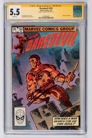 Fumetto gradato - Autografato - Daredevil #191 - Marvel - 1983 - Bullseye CGC 5.5