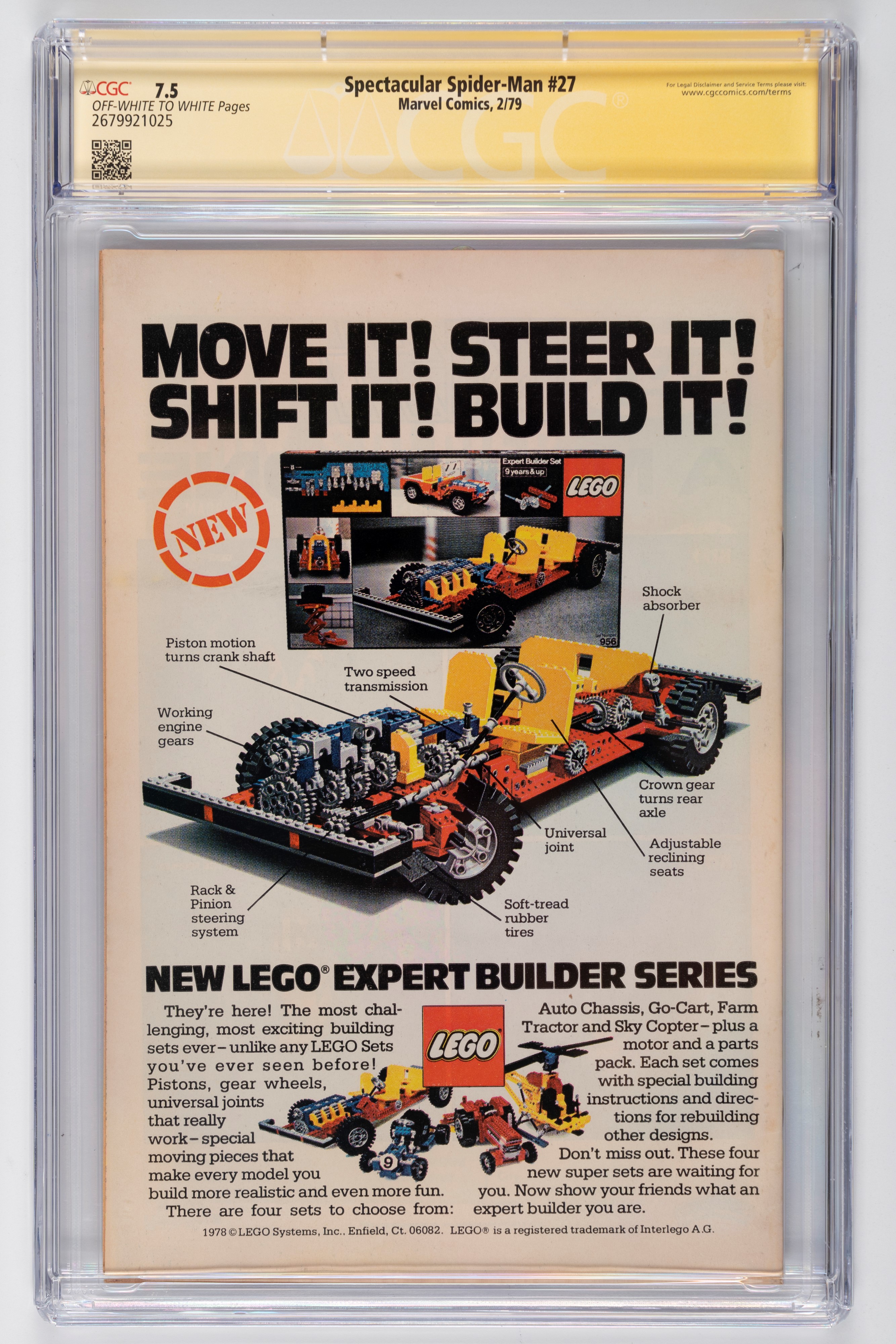 Fumetto gradato - Autografato - The Spectacular Spider-Man #27 - CGC 7.5