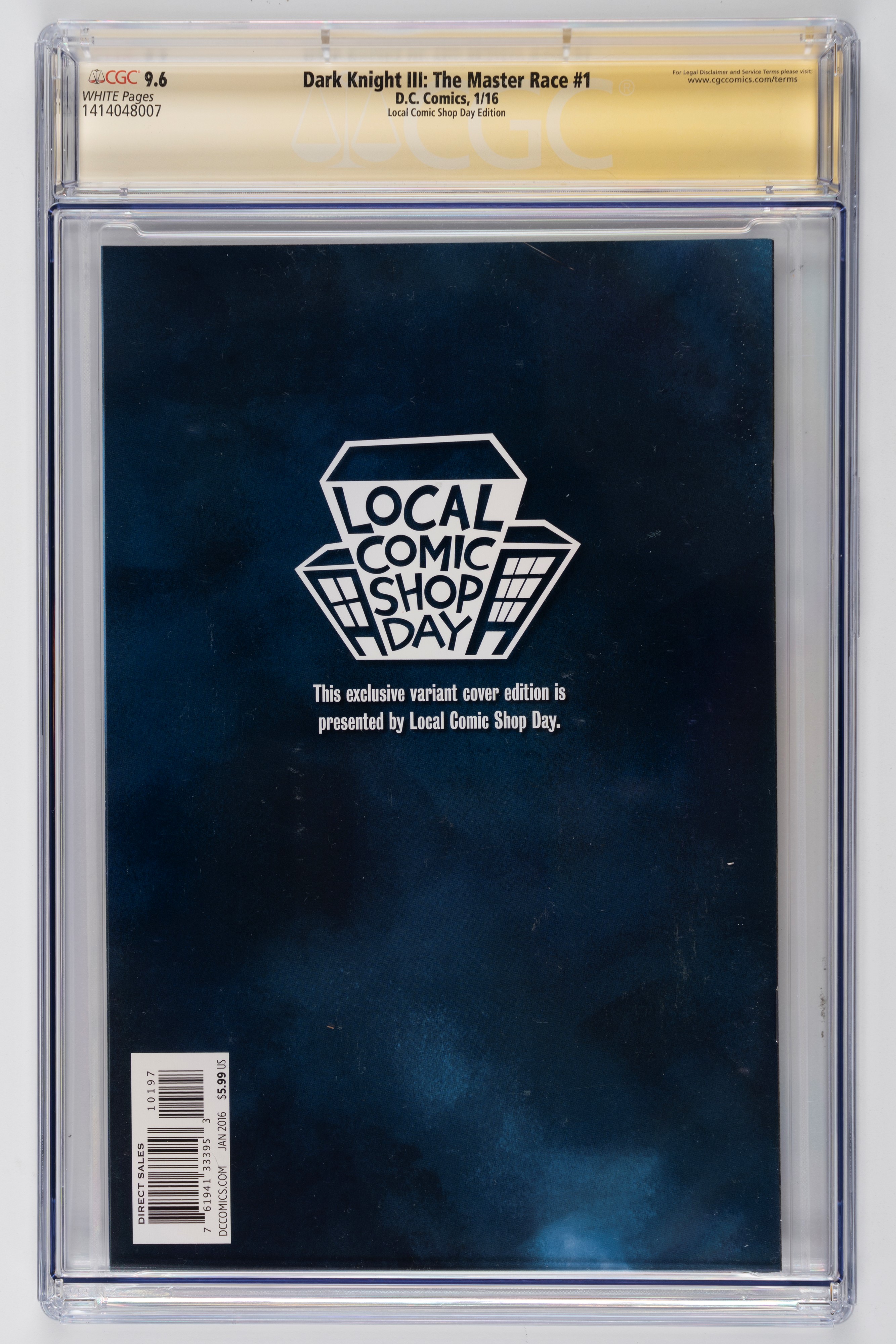 Fumetto gradato - Autografato - Dark Knight III: The Master Race #1 - CGC 9.6