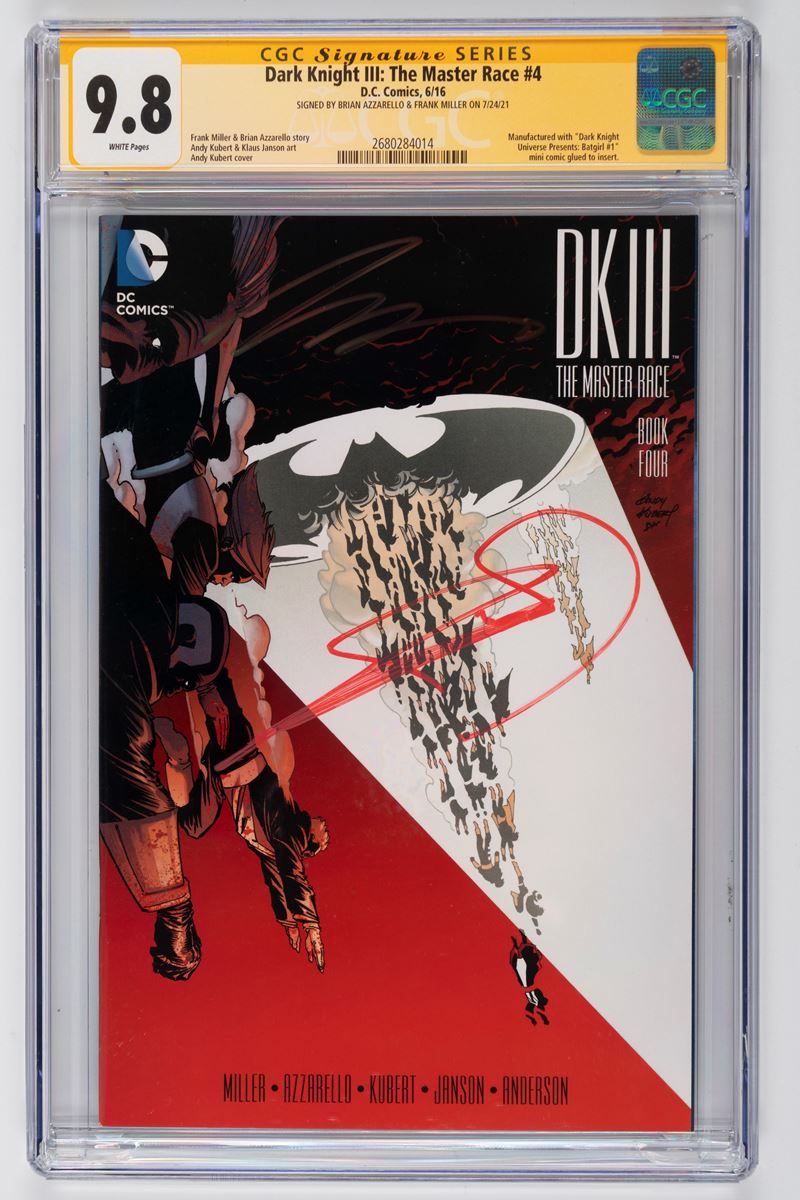 Fumetto gradato - Autografato - Dark Knight III: The Master Race #4 - CGC 9.8