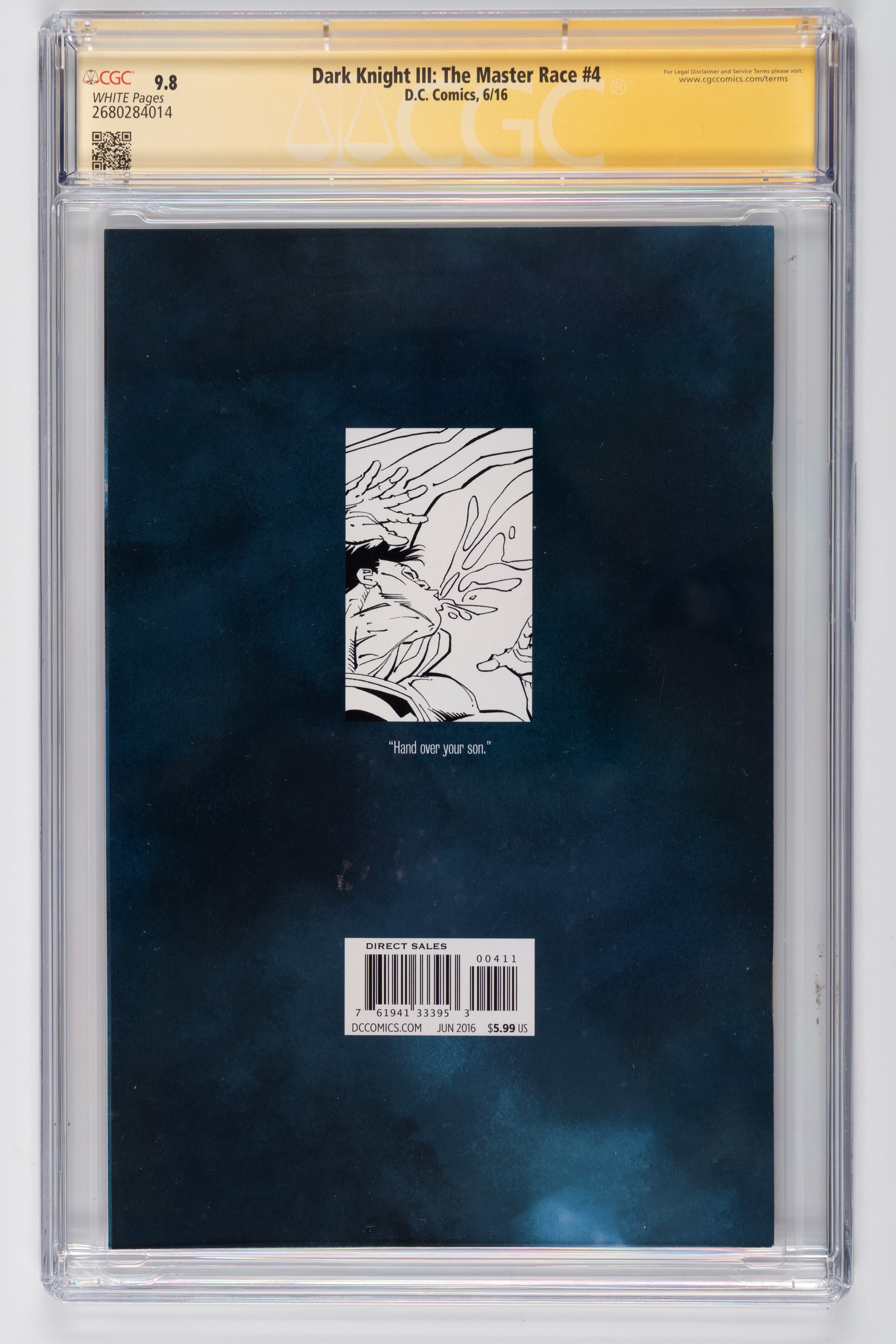 Fumetto gradato - Autografato - Dark Knight III: The Master Race #4 - CGC 9.8