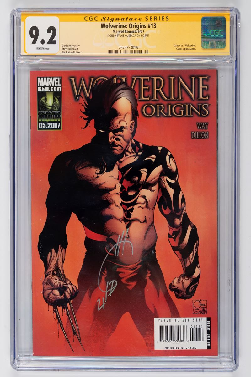 Fumetto gradato - Autografato - Wolverine: Origins #13 - CGC 9.2