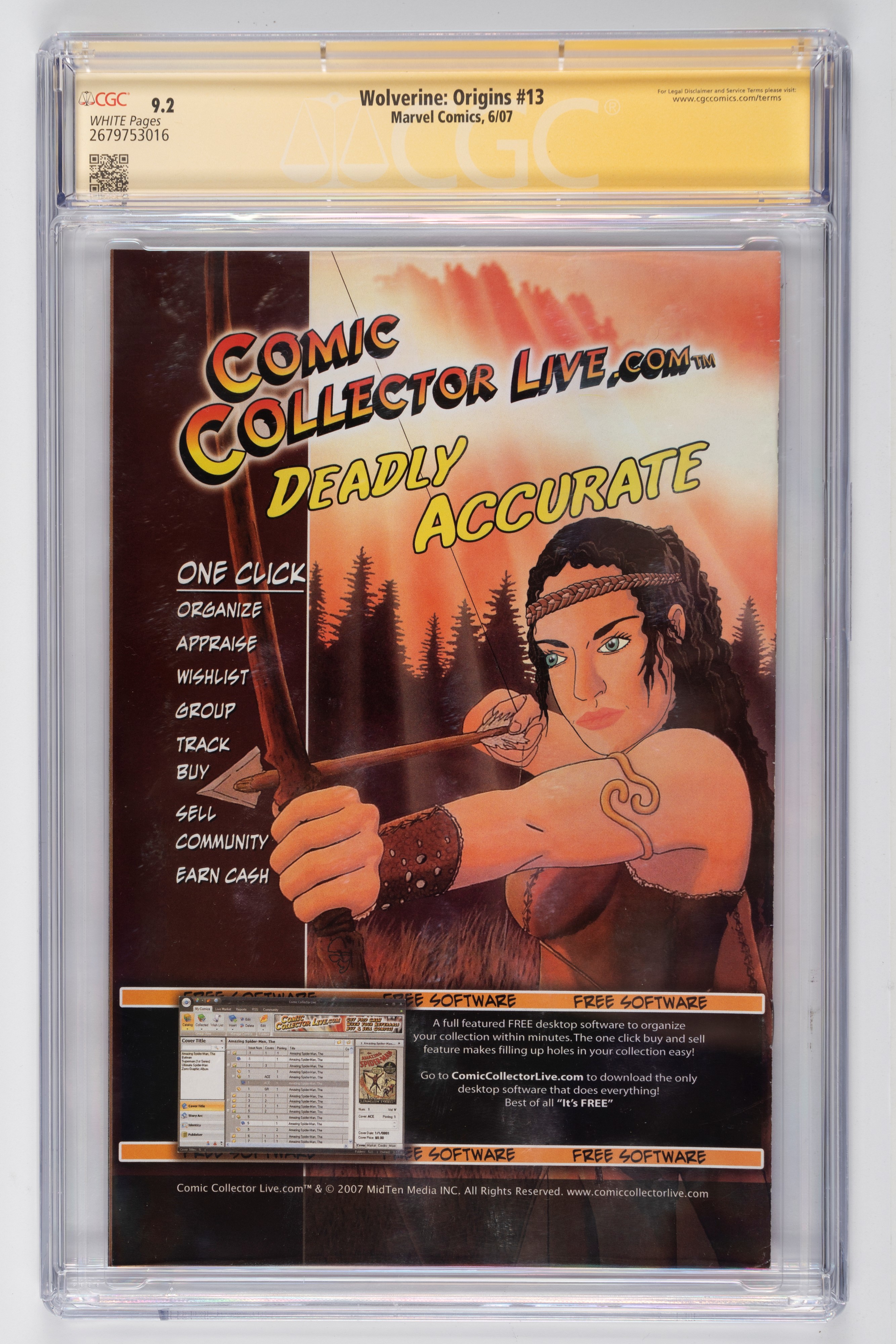 Fumetto gradato - Autografato - Wolverine: Origins #13 - CGC 9.2