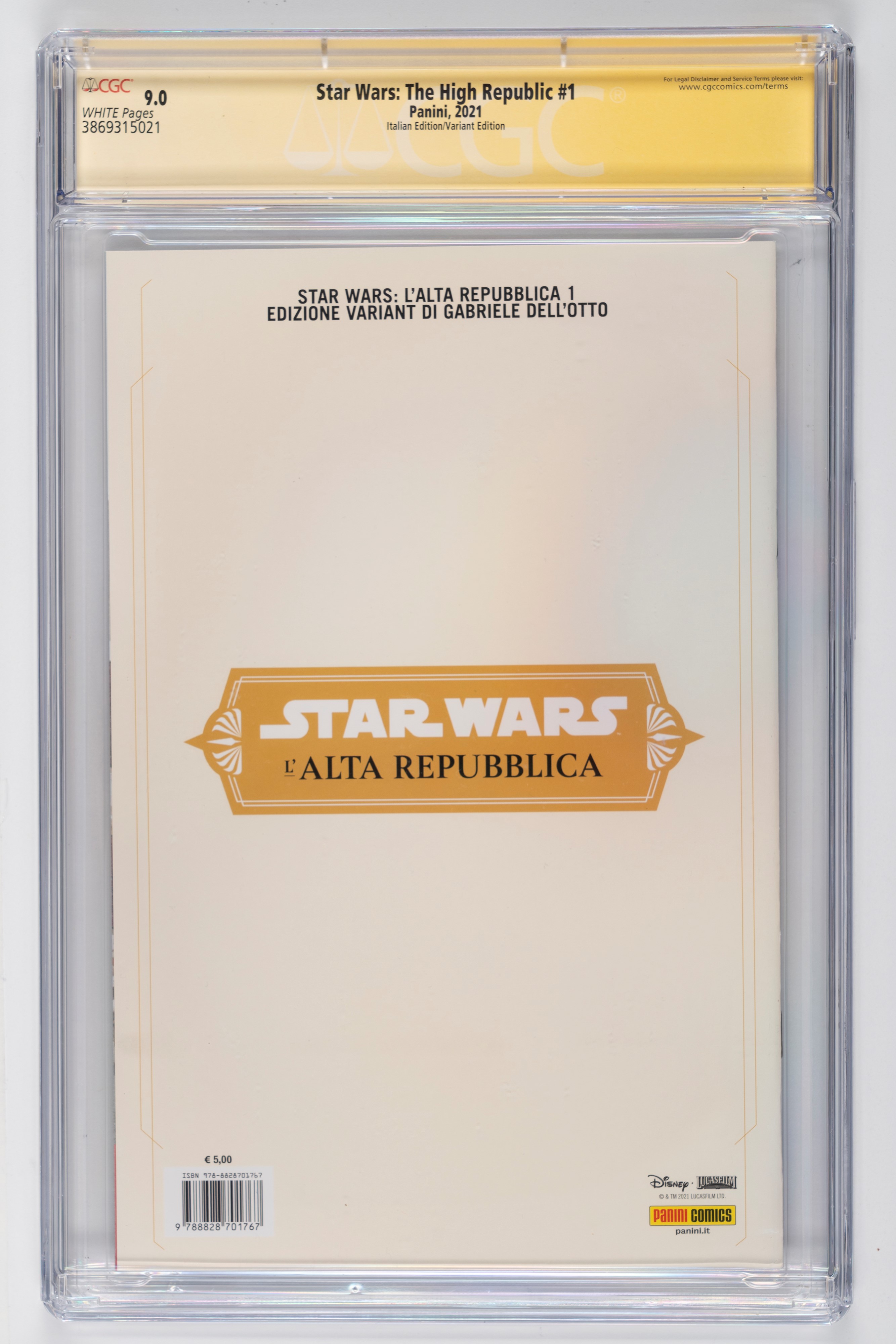 Fumetto gradato - Autografato - Star Wars The High Republic #1 – CGC 9.0
