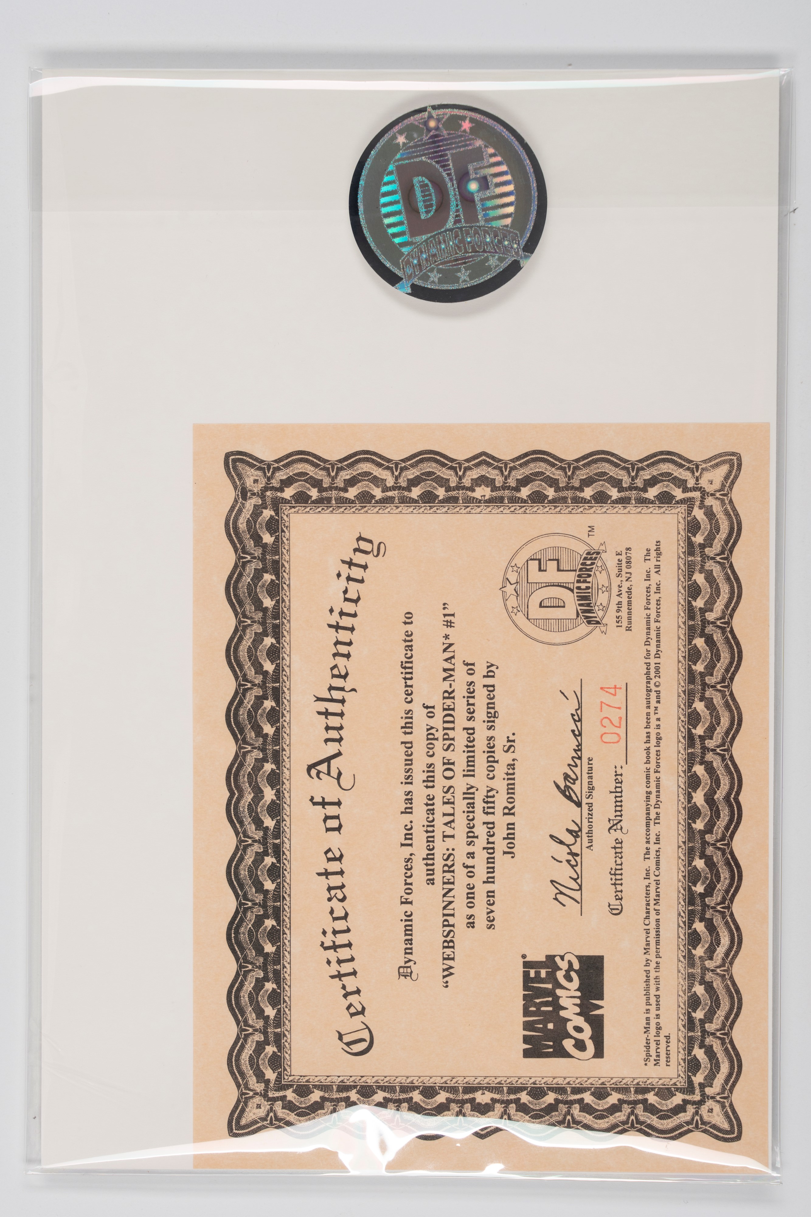 Fumetto firmato - Webspinners Tales of Spiderman #1 - A tiratura limitata